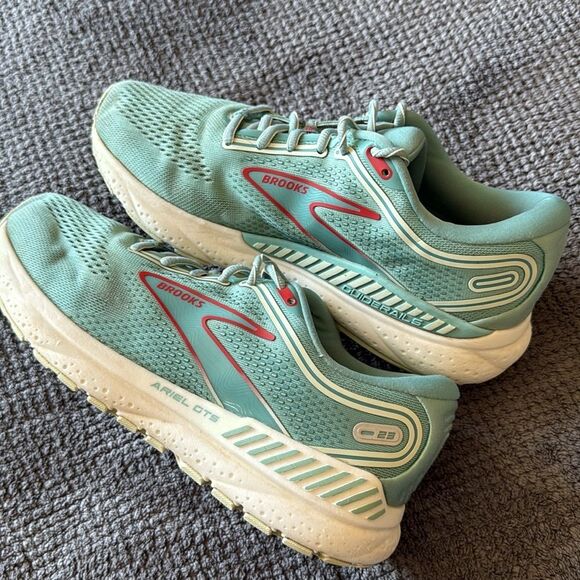 Brooks Ariel GTS 23 Mint Green Stability Running Walking Shoes Women’s Size 9 - Picture 10 of 14